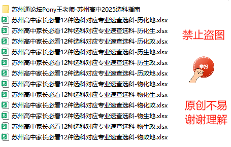 苏州通论坛Pony王老师-苏州高中2025选科指南.png